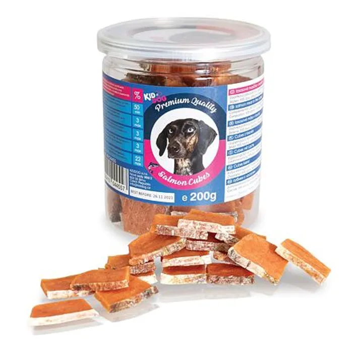 Termék főképe KIDDOG lososové masíčko v plátku - PREMIUM QUALITY 200 g dóza