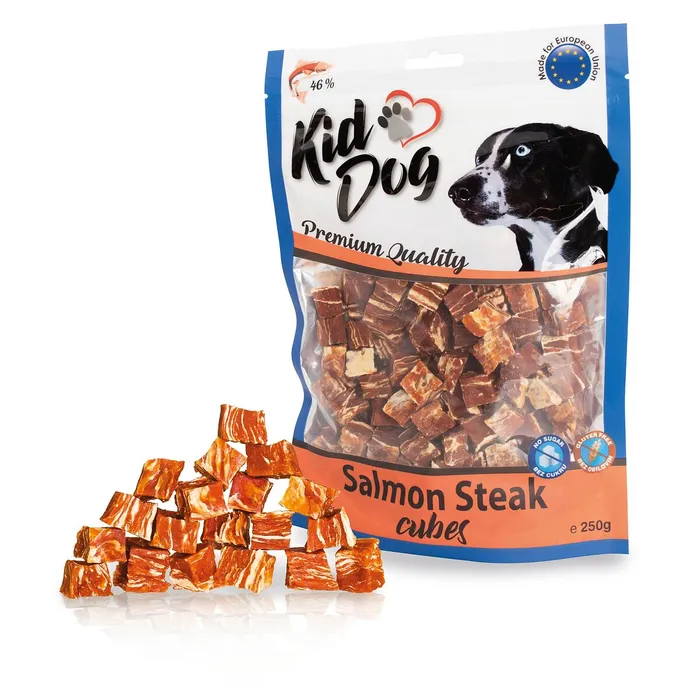 Termék főképe KIDDOG lososový steak v kostce 250 g
