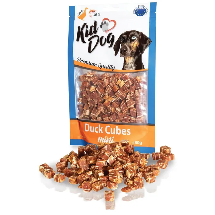Termék főképe KIDDOG mini kostičky z kachního masíčka a tresky 80 g
