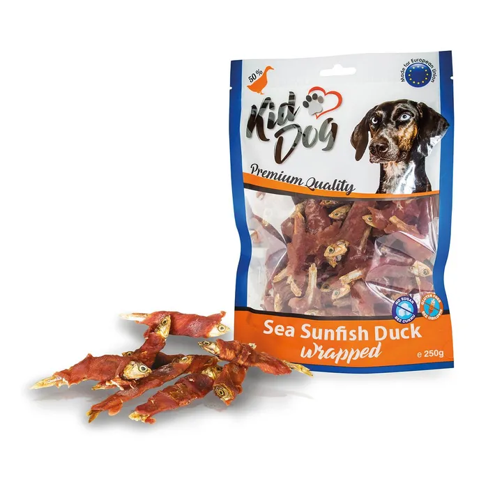 Termék főképe KIDDOG mořské sluneční rybičky obalené kachním masíčkem 250 g