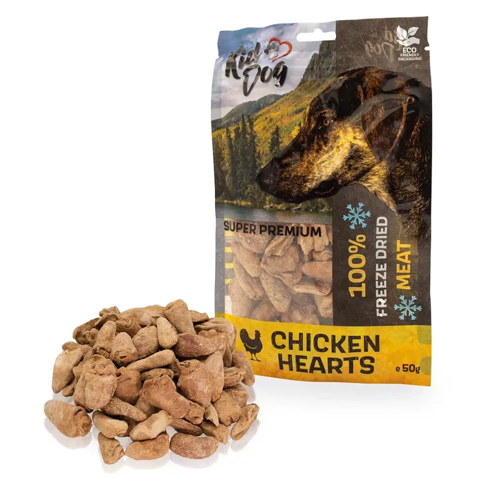 Termék főképe KIDDOG SUPER PREMIUM 100% kuřecí srdíčka sušená mrazem 50 g