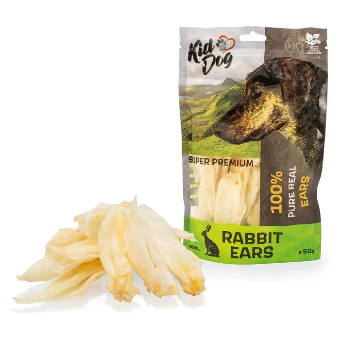 Termék főképe KIDDOG SUPER PREMIUM 100% přírodní králičí uši 50 g