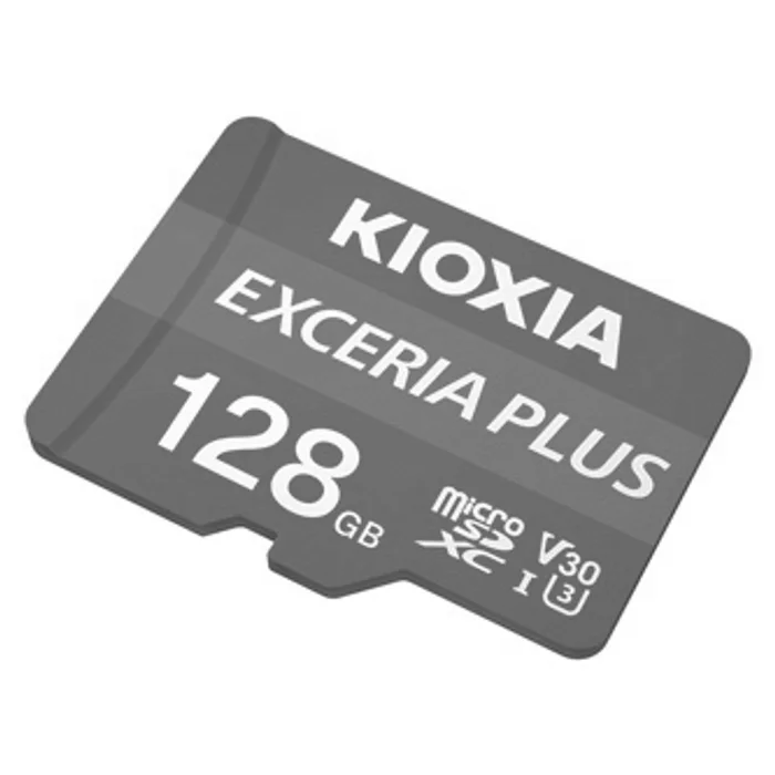 Termék főképe Kioxia Paměťová karta Exceria Plus (M303), 128GB, microSDXC, LMPL1M128GG2, UHS-I U3 (Clas