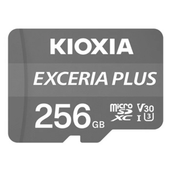 Termék főképe Kioxia Paměťová karta Exceria Plus (M303), 256GB, microSDXC, LMPL1M256GG2, UHS-I U3 (Clas