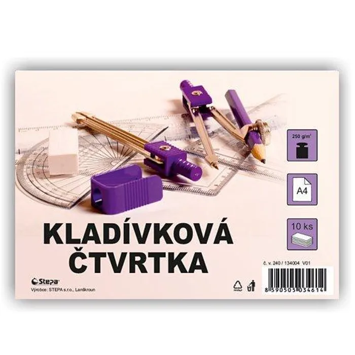 Termék főképe Kladívková čtvrtka A4/10/250g - bílá