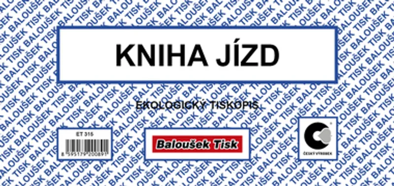 Termék főképe Kniha jízd firemním a soukromým vozidlem 1/3 A4 ET315