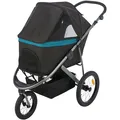 Következő termékkép BUGGY babakocsi léggumikon, 60 x 112 x 120 cm, teherbírása 20 kg, fekete/petróleum