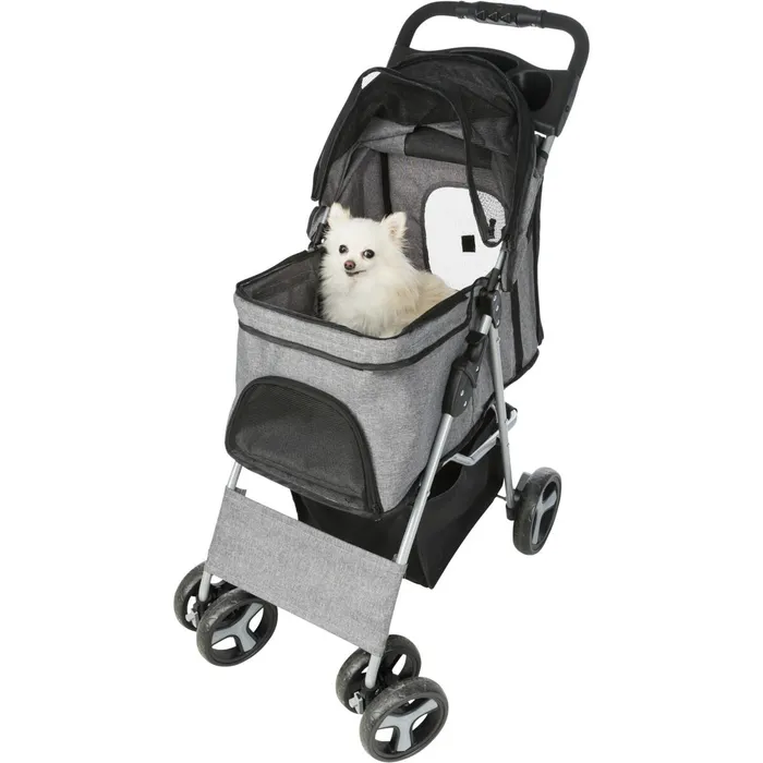 Termék főképe Kočárek pro psy BUGGY, rychlosklápěcí, 47 x 100 x 80cm, nosnost do 15 kg, šedá