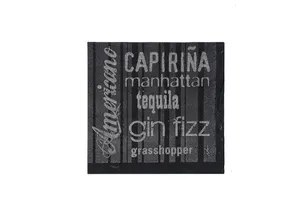 Infibra Drink koktélszalvéta 2 rétegű 25 × 25 cm fekete, fehér mintával [100 db]