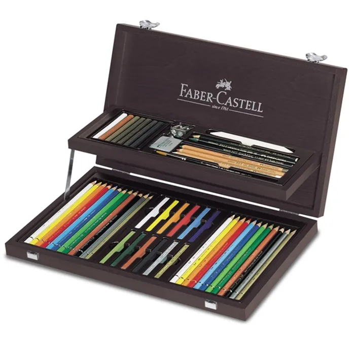 Termék főképe Kolekce Art dřevěná kazeta 54ks a doplňky Faber Castell 110088