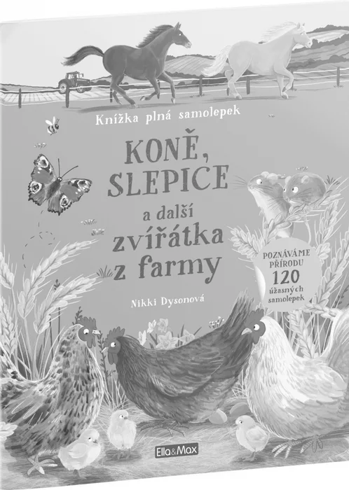 Termék főképe KONĚ, SLEPICE a další zvířátka z farmy – Kniha samolepek