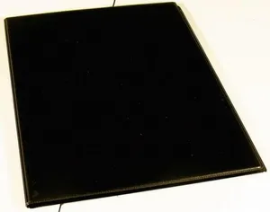 Konferencia táblák, A4, műbőr, PANTAPLAST, fekete