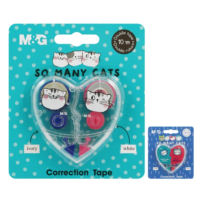 Termék főképe Korektor páska M&G So Many Cats! /5 mm x 10 m/, sada 2 ks
