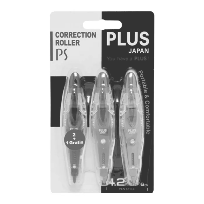 Termék főképe Korektor páska PLUS PS WH-034M-3P /4,2 mm x 6 m/ 2+1 ZDARMA
