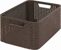 Kosár, műrattan, 18 l, csokoládébarna, CURVER