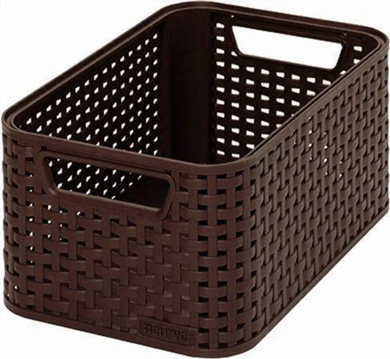 Termék főképe Košík, umělý ratan, 7 l, čokoládově hnědý, CURVER
