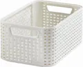 Kosár, műrattan, 7 l, krém, CURVER