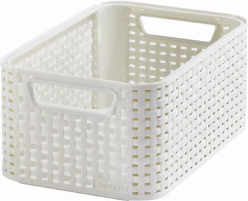 Termék főképe Košík, umělý ratan, 7 l, krémový, CURVER