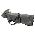 Következő termékkép Fürdőköpeny / fürdőköpeny kutyáknak, szürke XS: 30 cm, derék: 40-48 cm