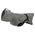 Következő termékkép Fürdőköpeny / fürdőköpeny kutyáknak, szürke XS: 30 cm, derék: 40-48 cm