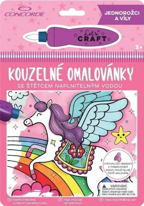 Termék főképe Kouzelné omalovánky CONCORDE, Jednorožci a víly