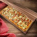 Következő termékkép Pizzadoboz (hullámkarton) kraft 60 x 40 x 5 cm [50 db]