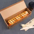Következő termékkép Pizzadoboz (hullámkarton) Roll-up kraft 28 x 8 x 7 cm [100 db]