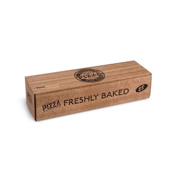 Termék főképe Krabice na pizzu (mikrovlnitá lepenka) Roll-up kraft 28 x 8 x 7 cm [100 ks]