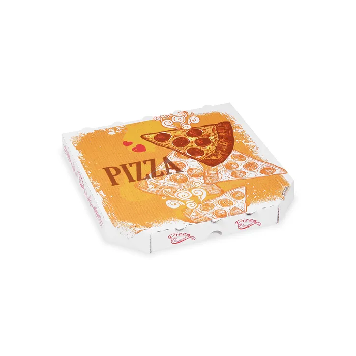 Termék főképe Krabice na pizzu z vlnité lepenky 26 x 26 x 3 cm [100 ks]