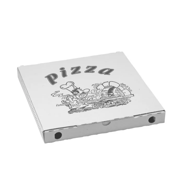 Termék főképe Krabice na pizzu z vlnité lepenky 28 x 28 x 3 cm [100 ks]