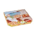 Pizzadoboz hullámkarton 33 x 33 x 3 cm [100 db]