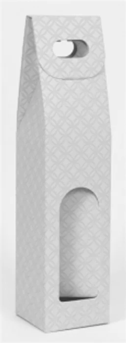 Termék főképe Krabice na víno 1 láhev 9x38,5cm šedá orientální vzor