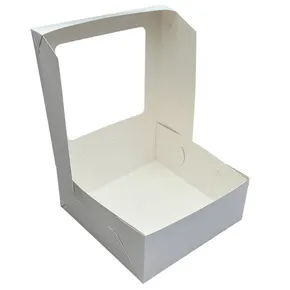 Desszertes doboz ablakkal 22 x 22 x 9 cm feh‚r [50 db]