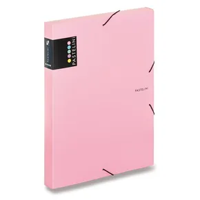 PP doboz gumival A4 PASTELINI rózsaszín