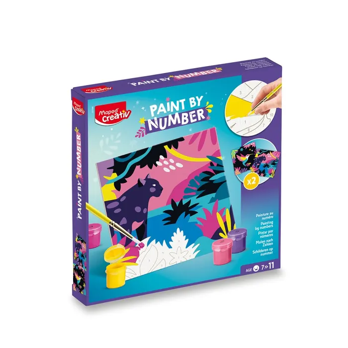 Termék főképe Kreativní sada Maped Creativ Paint by number leopard a pták