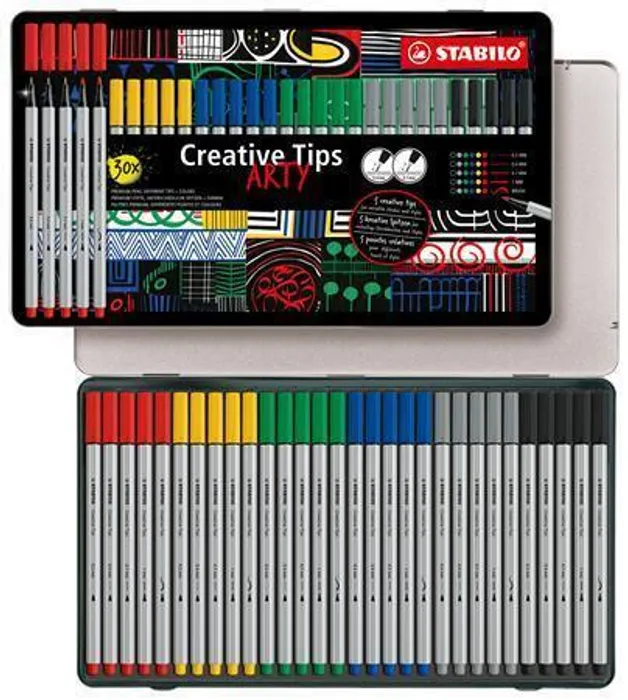 Termék főképe Kreativní set STABILO Creative Tips ARTY 30 ks sada CLASSIC - 6 různých barev
