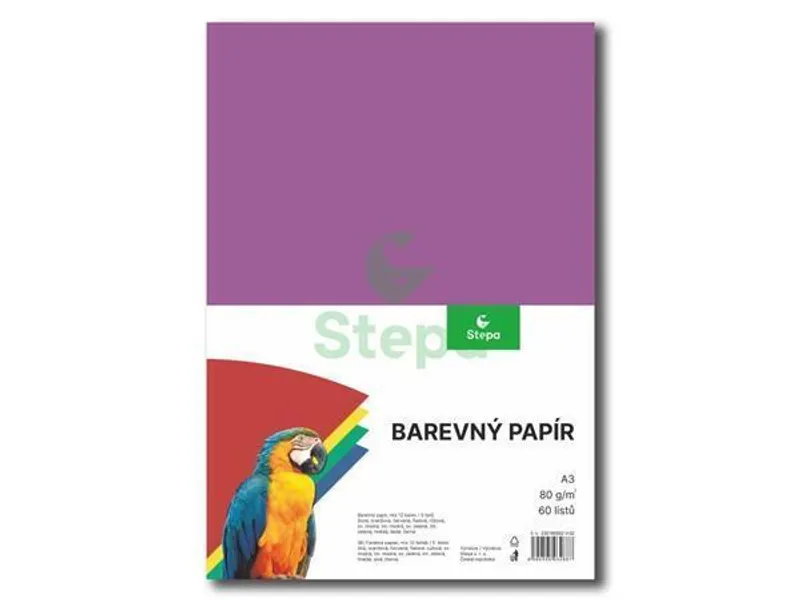 Termék főképe Kreslící karton A3-180g mix 12 barev [60 listů]