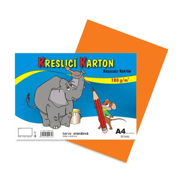 Termék főképe Kreslící karton A4-180g oranžový [50 listů]
