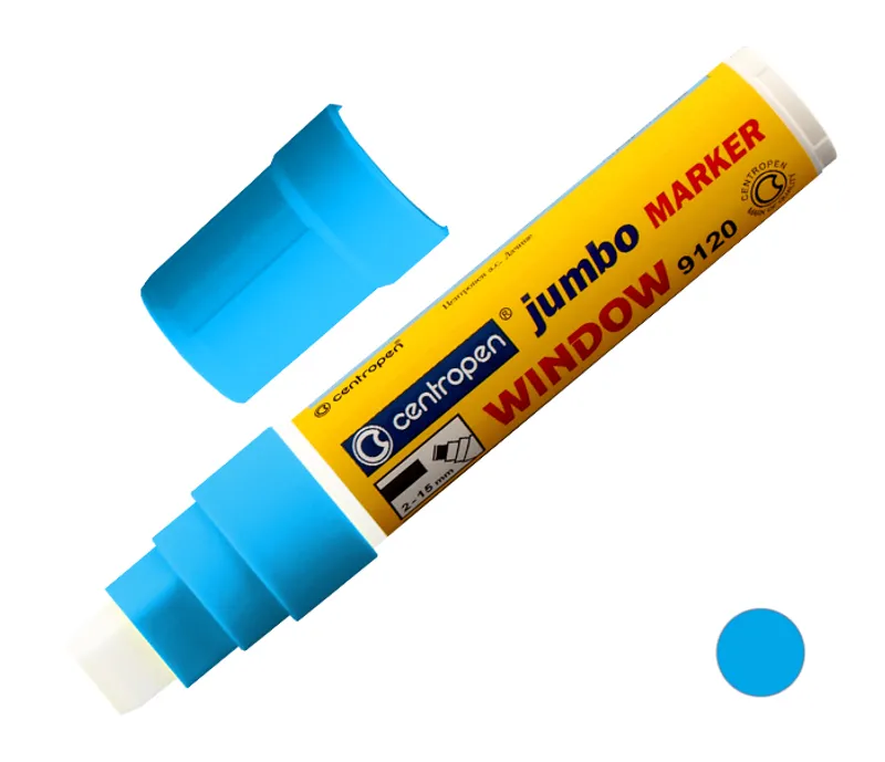 Termék főképe Křídový fix na sklo Centropen JUMBO WINDOW 9120 modrý