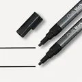 Kréta jelölő, fekete, 1 - 2 mm, kúpos hegyű, folyadék, SIGEL