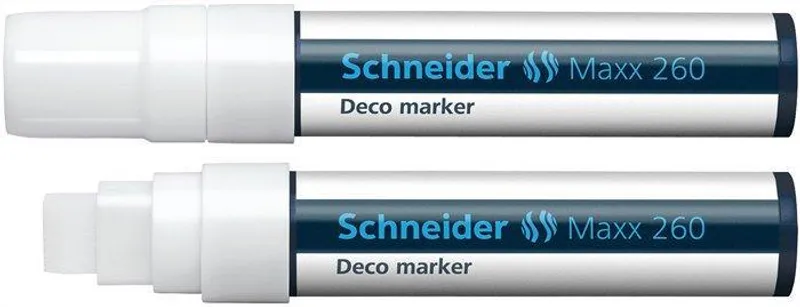 Termék főképe Křídový popisovač "Maxx 260", bílá, 2-15mm, tekutý, SCHNEIDER