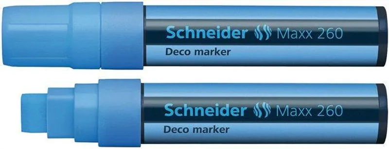 Termék főképe Křídový popisovač "Maxx 260", světle modrá, 2-15mm, tekutý, SCHNEIDER