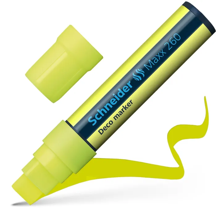 Termék főképe Křídový popisovač "Maxx 260", žlutý, 2-15mm, SCHNEIDER