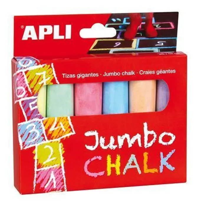 Termék főképe Křídy, 6 barev, kulaté, jumbo, APLI