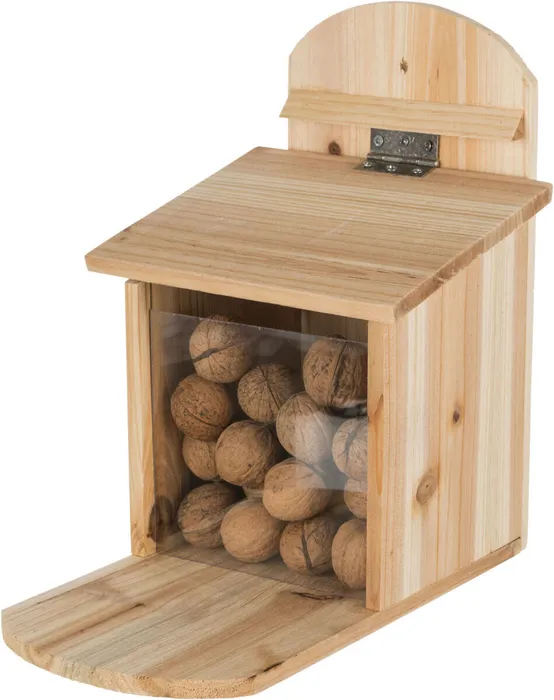 Termék főképe Krmná stanice pro veverky 20 x 30 x 30 cm, přírodní borové dřevo