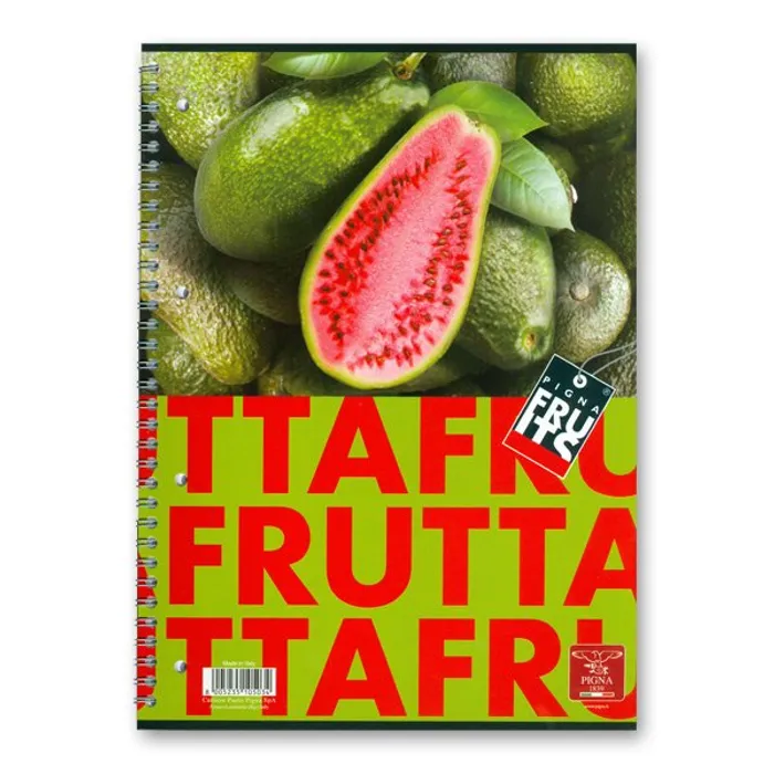 Termék főképe Kroužkový blok Pigna Fruits A4, linkovaný, 80 listů, mix motivů
