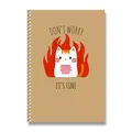 Kroužkový blok SHKOLYARYK Perfect - A5, čistý, 96 listů, mix motivů