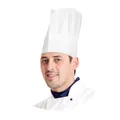 Papír szakács sapka, fehér 23 cm [10 db]