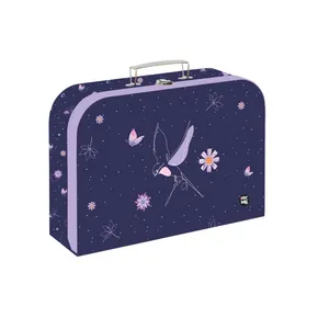 Laminált bőrönd 34 cm Virágok