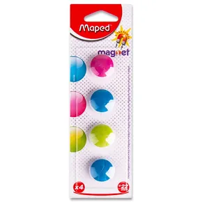 Maped kerek mágnesek - átmérő 22 mm - színkeverék, 4 db